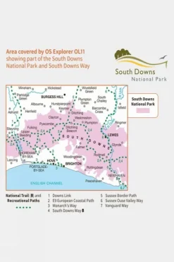 Ordnance Survey Explorer Map OL11 Brighton and Hove