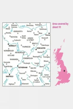 Ordnance Survey Landranger Map 111 Sheffield and Doncaster