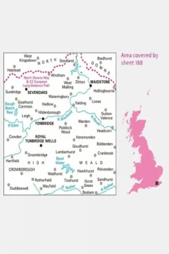 Ordnance Survey Landranger Map 188 Maidstone and Royal Tunbridge Wells