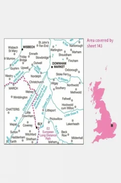 Ordnance Survey Landranger Map 143 Ely and Wisbech