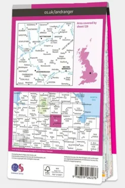 Ordnance Survey Landranger Map 129 Nottingham and Loughborough