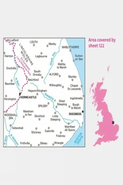 Ordnance Survey Landranger Map 122 Skegness and Horncastle