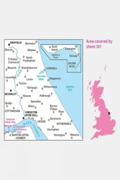 Ordnance Survey Landranger Map 107 Kingston upon Hull