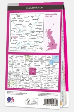 Ordnance Survey Landranger Map 140 Leicester, Coventry and Rugby