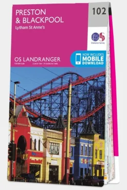 Ordnance Survey Landranger Map 102 Preston and Blackpool