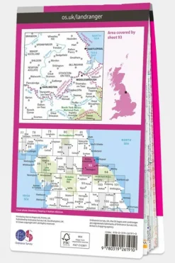 Ordnance Survey Landranger Map 93 Middlesbrough