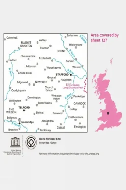 Ordnance Survey Landranger Map 127 Stafford and Telford