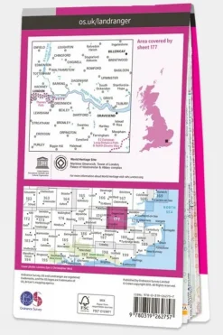 Ordnance Survey Landranger Map 177 London East