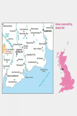 Ordnance Survey Landranger Map 84 Dumfries and Castle Douglas