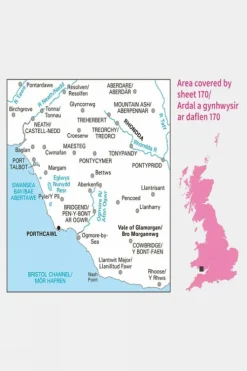 Ordnance Survey Landranger Map 170 Vale of Glamorgan
