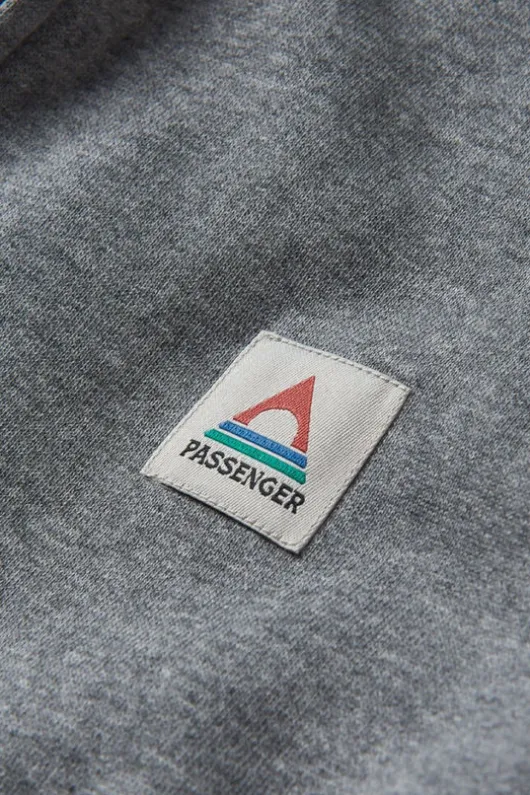 Passenger Mens Heritage Full Zip Recycled Cotton Hoodie