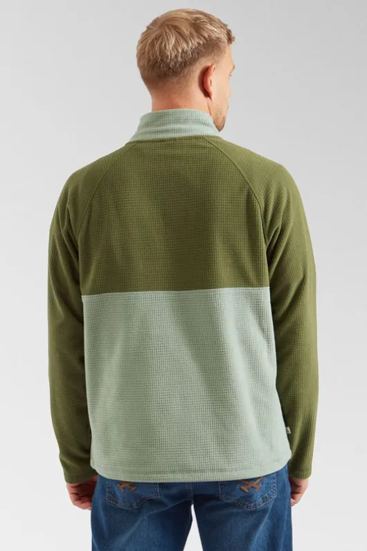 Passenger Mens Overlook Recycled Grid Polar Fleece