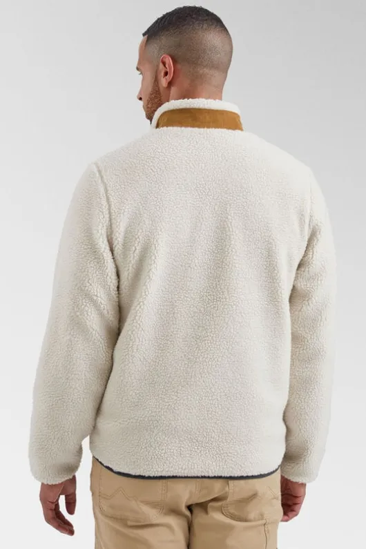 Passenger Mens Trekker Recycled Sherpa Full Zip Fleece