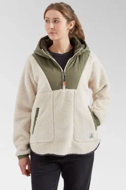 Passenger Womens Beaumont Recycled Sherpa Hooded Fleece