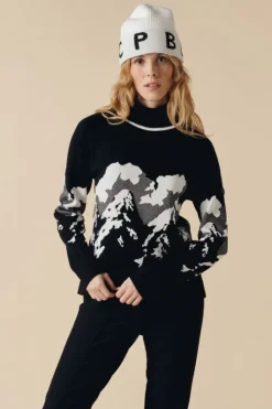 Poivre Blanc Womens Ambre Roll Neck Knit Sweater