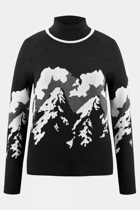 Poivre Blanc Womens Ambre Roll Neck Knit Sweater