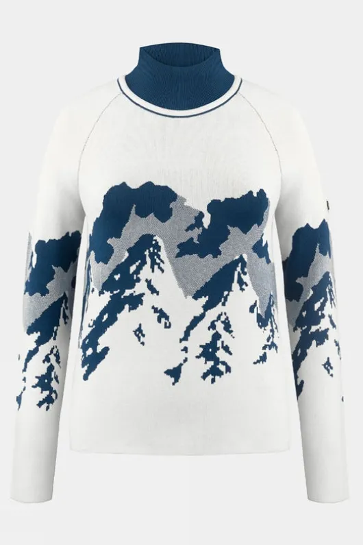 Poivre Blanc Womens Ambre Roll Neck Knit Sweater