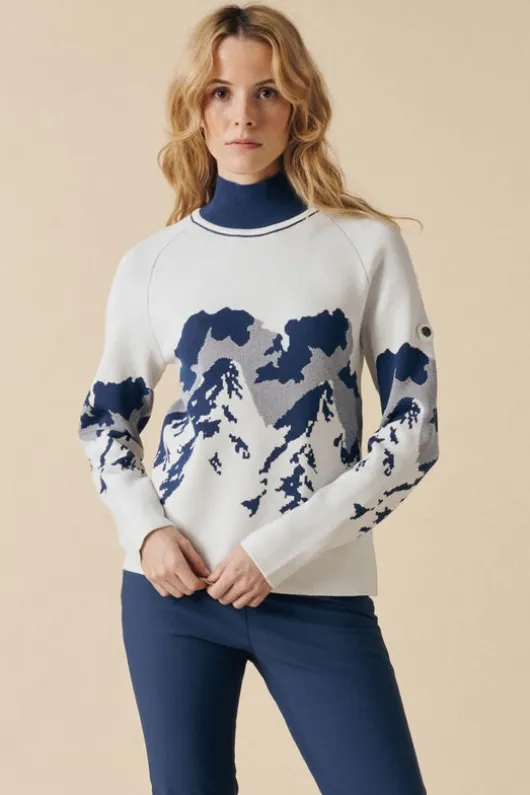 Poivre Blanc Womens Ambre Roll Neck Knit Sweater