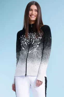 Poivre Blanc Womens Leopard Knit Ski Jacket