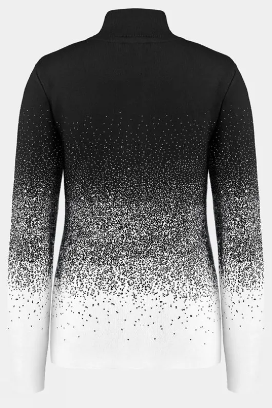 Poivre Blanc Womens Leopard Knit Ski Jacket