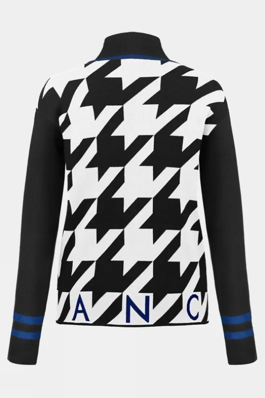 Poivre Blanc Womens Rose Roll Neck Knit Sweater