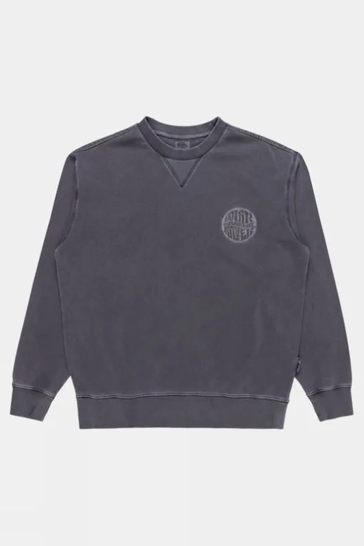 Quiksilver Mens Garment Dye Crew Sweatshirt