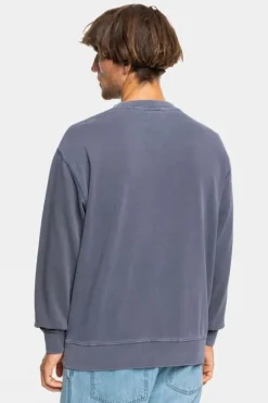Quiksilver Mens Garment Dye Crew Sweatshirt
