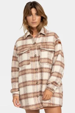 Roxy Womens Check The Swell IIII Shacket