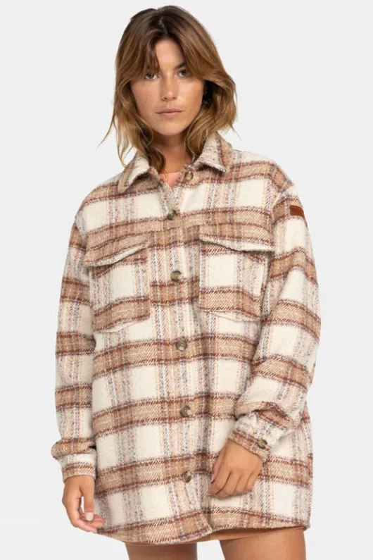 Roxy Womens Check The Swell IIII Shacket