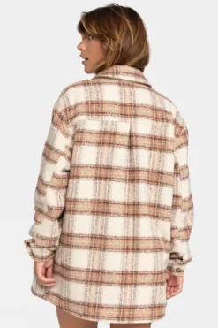Roxy Womens Check The Swell IIII Shacket