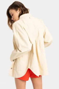 Roxy Womens Kick Back Cord Shirt Jacket
