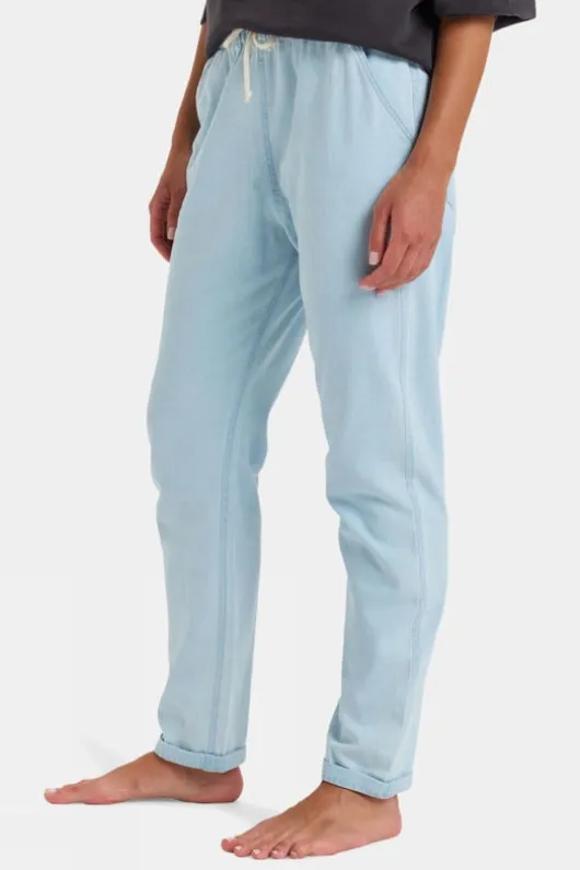 Roxy Womens Slow Swell Light Denim Trousers