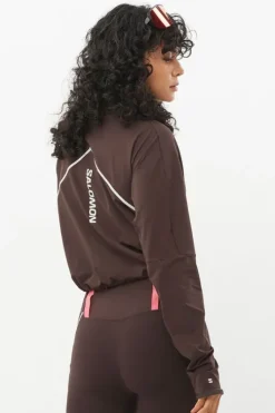 Salomon Womens Sense Aero Hybrid Crop Fleece