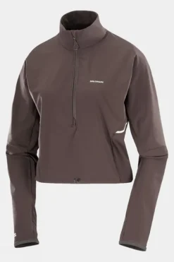 Salomon Womens Sense Aero Hybrid Crop Fleece