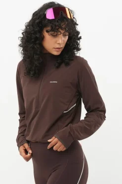 Salomon Womens Sense Aero Hybrid Crop Fleece