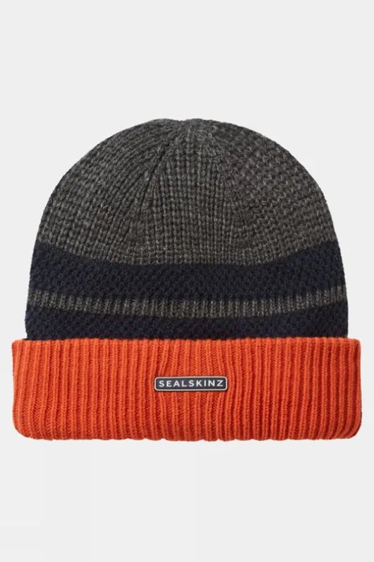Sealskinz Unisex Bittering Waterproof Textured Roll Cuff Beanie