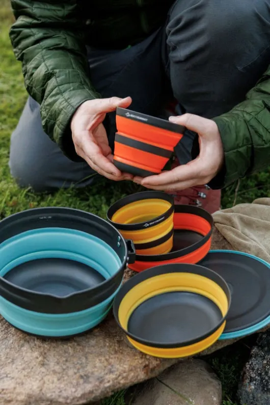 Sea to Summit Frontier Ultralight Collapsible One Pot Cook Set - 2 Person, 5 Piece