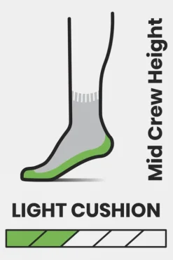 Smartwool Womens Hike Light Cushion Margerita Crew Socks