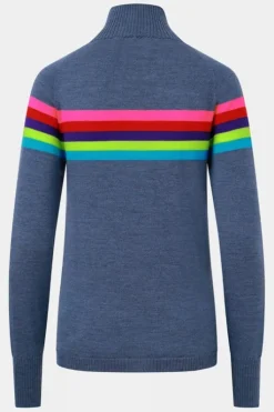 Snow Finel Womens Rainbow Merino Midlayer Top