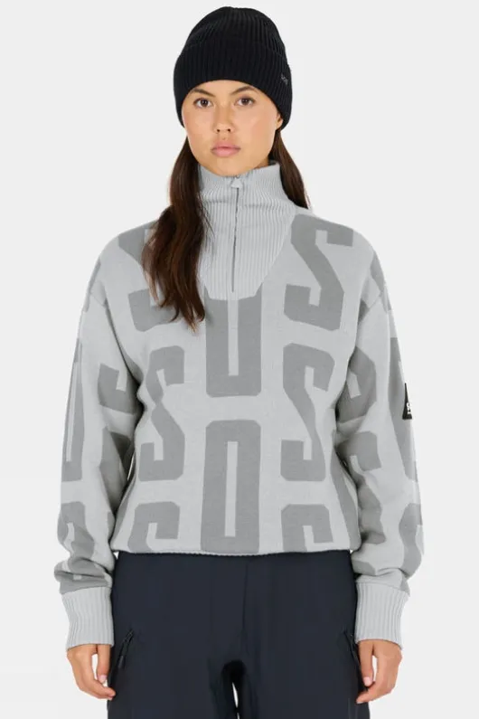 SOS Womens Verbier Windstopper Knitted Sweatshirt