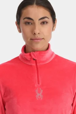 Spyder Womens Shimmer Bug Half Zip Fleece