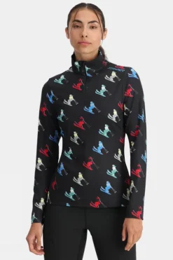 Spyder Womens Vivid Zip Neck Top