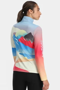Spyder Womens Vivid Zip Neck Top