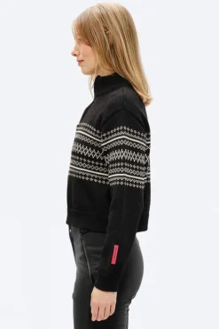 The Mountain Studio Womens K-2 Ski Half Zip Knitted Sweater