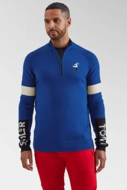 Toni Sailer Sports Mens Ernstl Half Zip Knitted Sweatshirt