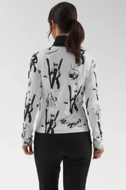 Toni Sailer Sports Womens Wieka Print Half Zip Top