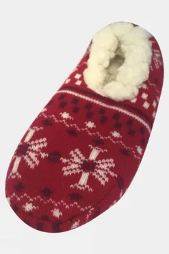 Yaktrax Womens YT Snowflake Slippers