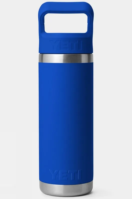 Yeti Rambler With Colour Straw Cap Drinks Bottle - 18oz / 532ml