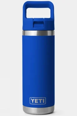 Yeti Rambler With Colour Straw Cap Drinks Bottle - 18oz / 532ml